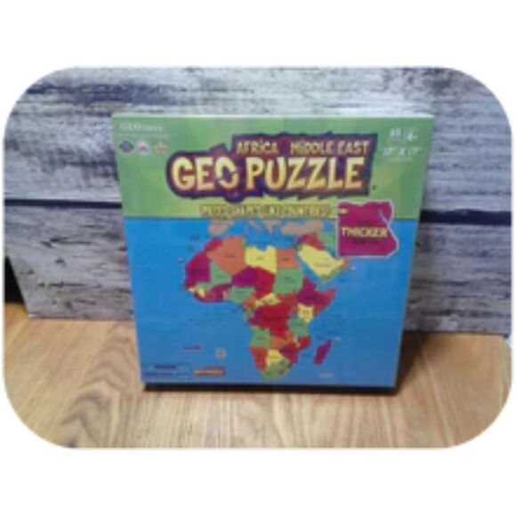 GeoPuzzle Africa and Middle East 65 Piece Geography Jigsaw Puzzle Ages 4 and up - Picture 5 of 6